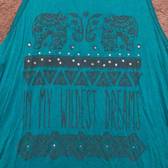 Teal Tank-Top - Picture 2 of 3